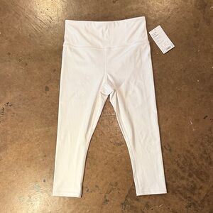 ATHLETA White Elation Capri Yoga Leggings